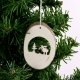 Suspension en bois pour No�l, lot de 3