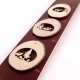 3 Suspensions en bois pour No�l, sc�nes foresti�re et cerfs