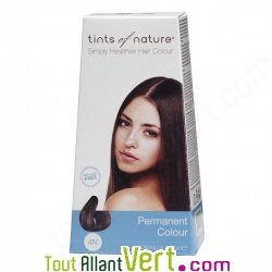 Teinture permanente coloration bio pour cheveux 4N Ch�tain Naturel