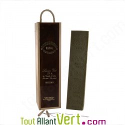 Barre savon de Marseille et coffret en bois, 2,5 kg