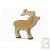 1 x Cerf, jouet en bois 14,5 cm