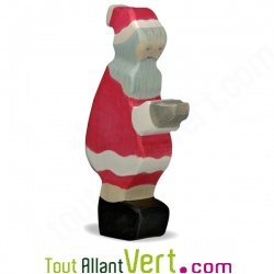 Pere No�l en bois 15 cm