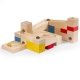 Ch�teau toboggan � billes en bois , 33 �l�ments