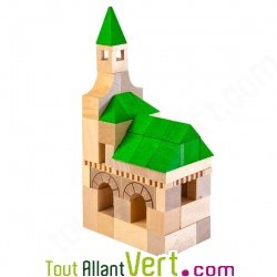 Kit de construction Eglise Architecte en bois  63 pi�ces
