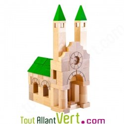 Kit de construction Cath�drale Architecte en bois  87 pi�ces