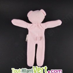 Nounours Ted en coton bio I Like 100% organic cotton Rose