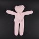 Nounours Ted en coton bio I Like 100% organic cotton Rose