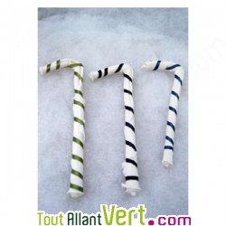 Sucre d\'orge en coton, dcoration Nol lot de 3