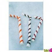 Sucre d'orge en coton rouge, dcoration Nol lot de 3