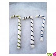 Sucre d'orge en coton, d�coration No�l lot de 3