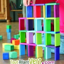 Rallye en bois arc-en-ciel, 74 pi�ces