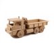Camion benne amovible de chantier en bois naturel Equilibrist 23x8x9.5cm