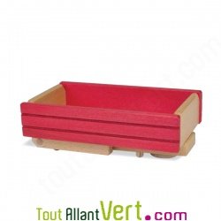 Benne rouge en bois 23x13 cm