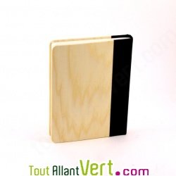 Cahier couverture bois de fr�ne A6  Quebook