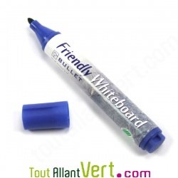 Marqueur bleu effaable pour tableau blanc rechargeable