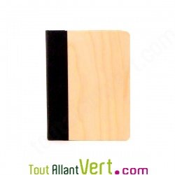Cahier couverture bois d\'Erable A6  Quebook