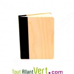Cahier couverture bois d\'Erable A6  Quebook