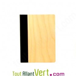Cahier couverture bois d\'Erable A5  Quebook