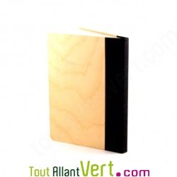 Cahier couverture bois d\'Erable A5  Quebook