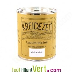 Lasure teint�e ch�ne clair � l\'huile 0,75l ext�rieur, int�rieur