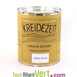 Lasure teint�e ch�ne fonc� � l\'huile 0,75l ext�rieur, int�rieur