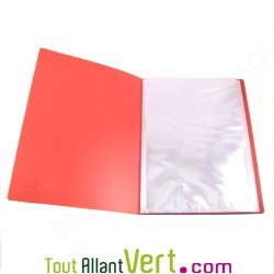 Prot�ge documents en polypro recycl� Orange, 20 pochettes, Forever