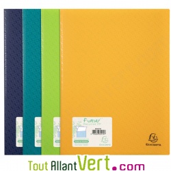 Prot�ge documents en polypro recycl� Bleu, 20 pochettes, Forever