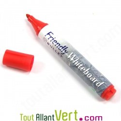 Marqueur rouge effaable pour tableau blanc, rechargeable