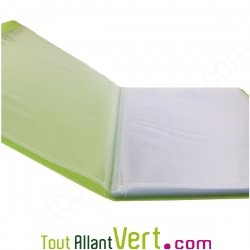 Prot�ge documents en polypro recycl� Jaune, 30 pochettes, Forever