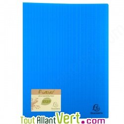 Prot�ge documents Bleu clair polypro recycl� Bleu clair, 40 pochettes, Forever