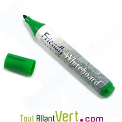 Marqueur vert effaable pour tableau blanc rechargeable