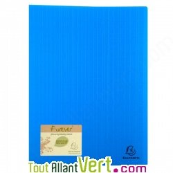 Prot�ge documents en polypro recycl� Turquoise, 50 pochettes, Forever