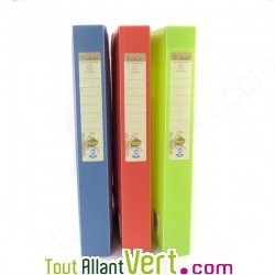 Bo�te de classement Rouge orang� en PP recycl�, Dos 40mm, Forever