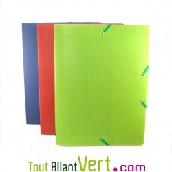 Bo�te de classement Rouge orang� en PP recycl�, Dos 40mm, Forever