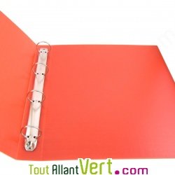 Classeur 4 anneaux polypro recycl� orange, Forever, dos 4 cm
