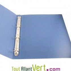 Classeur 4 anneaux polypro recycl� bleu clair, Forever, dos 4 cm