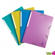 Chemise  lastiques 3 rabats en polypro recycl