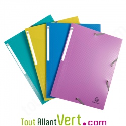 Chemise � �lastiques 3 rabats en polypro recycl�