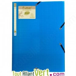 Chemise PP recycl� 3 rabats bleu clair, Forever