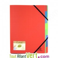 Trieur 7 compartiments Polypro recycl� rouge Forever