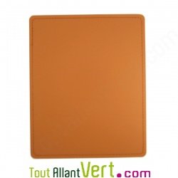 Tapis de souris en cuir recycl marron 24x19,5 cm