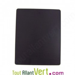 Tapis de souris en cuir recycl� noir 24x19,5 cm