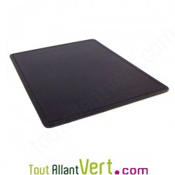 Tapis de souris en cuir recycl� noir 24x19,5 cm