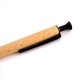 Stylo bille r�tractable en bois de h�tre, encre gel noir