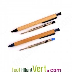 Recharge encre gel pour stylo en bois rtractable