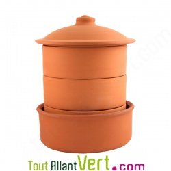 Grand germoir en terre, 3 �tages pour graines � germer bio
