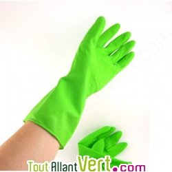 Gants de m�nage en latex naturel Taille L