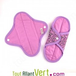 Serviette hygi�nique lavable en coton biologique, Super