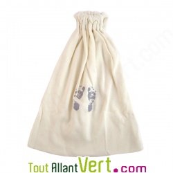 Sac naturel en coton bio, 22X28cm
