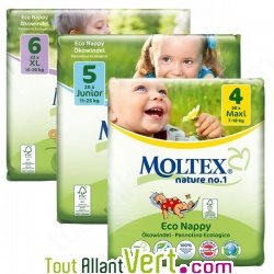 Couches jetables �cologiques Moltex